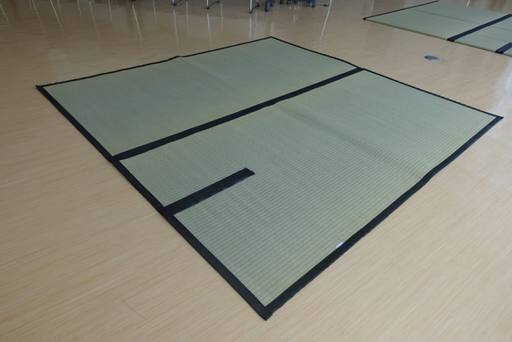 The goza carpet is made entirely of the surface portion of tatami