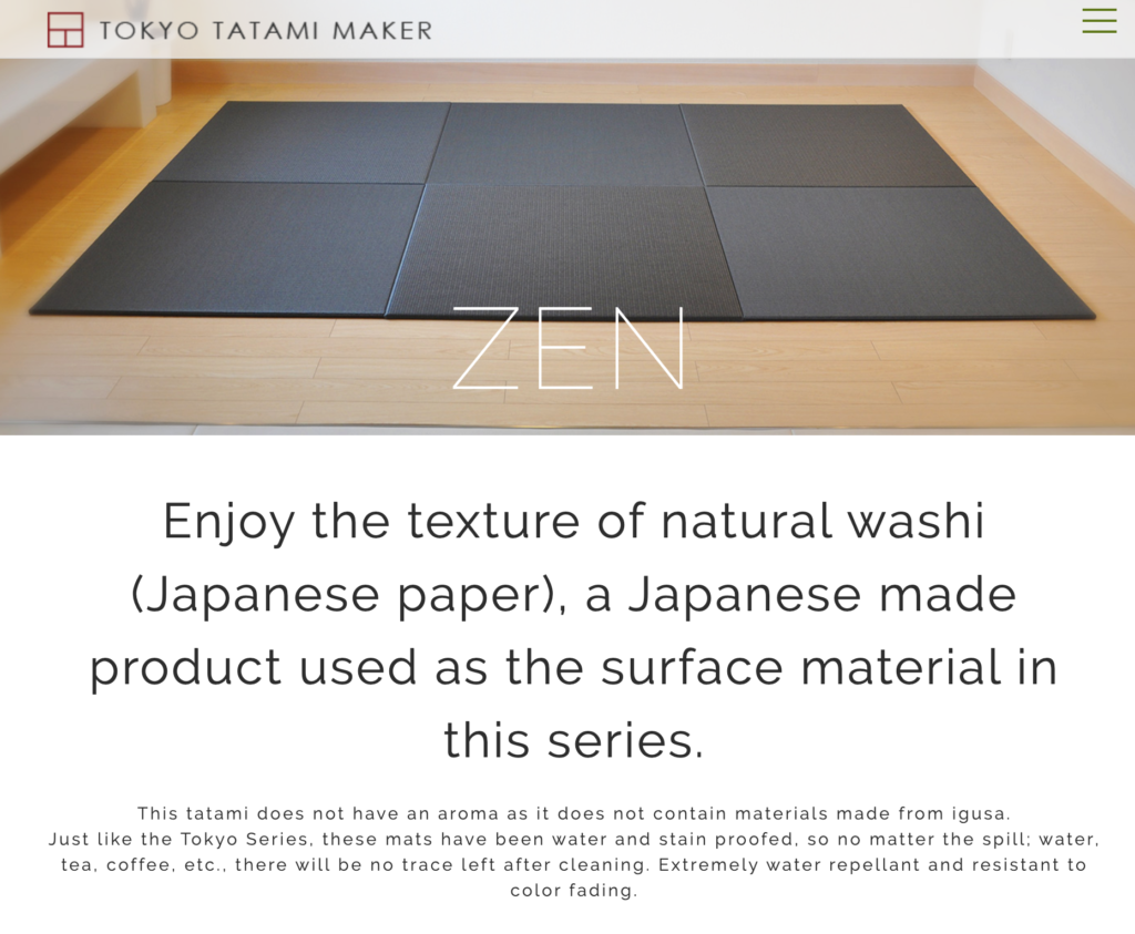 Japanese made product used as the surface material in this series.